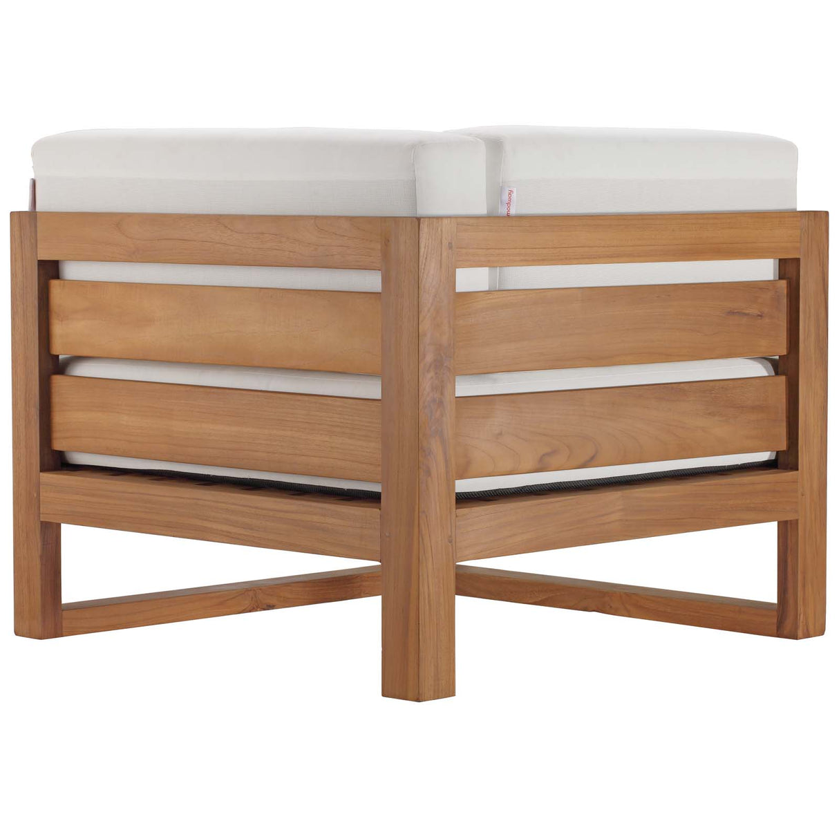 Upland Outdoor Patio Teak Wood Corner Chair