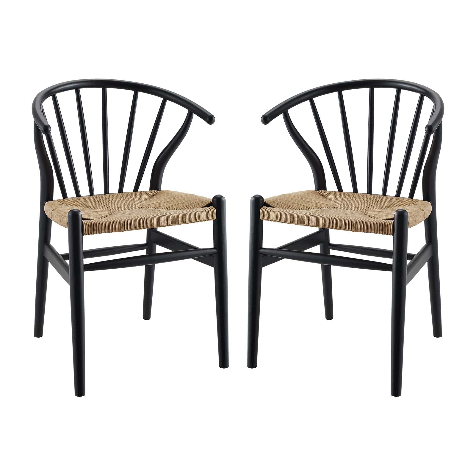 Flourish Spindle Wood Dining Side Chair Set of 2