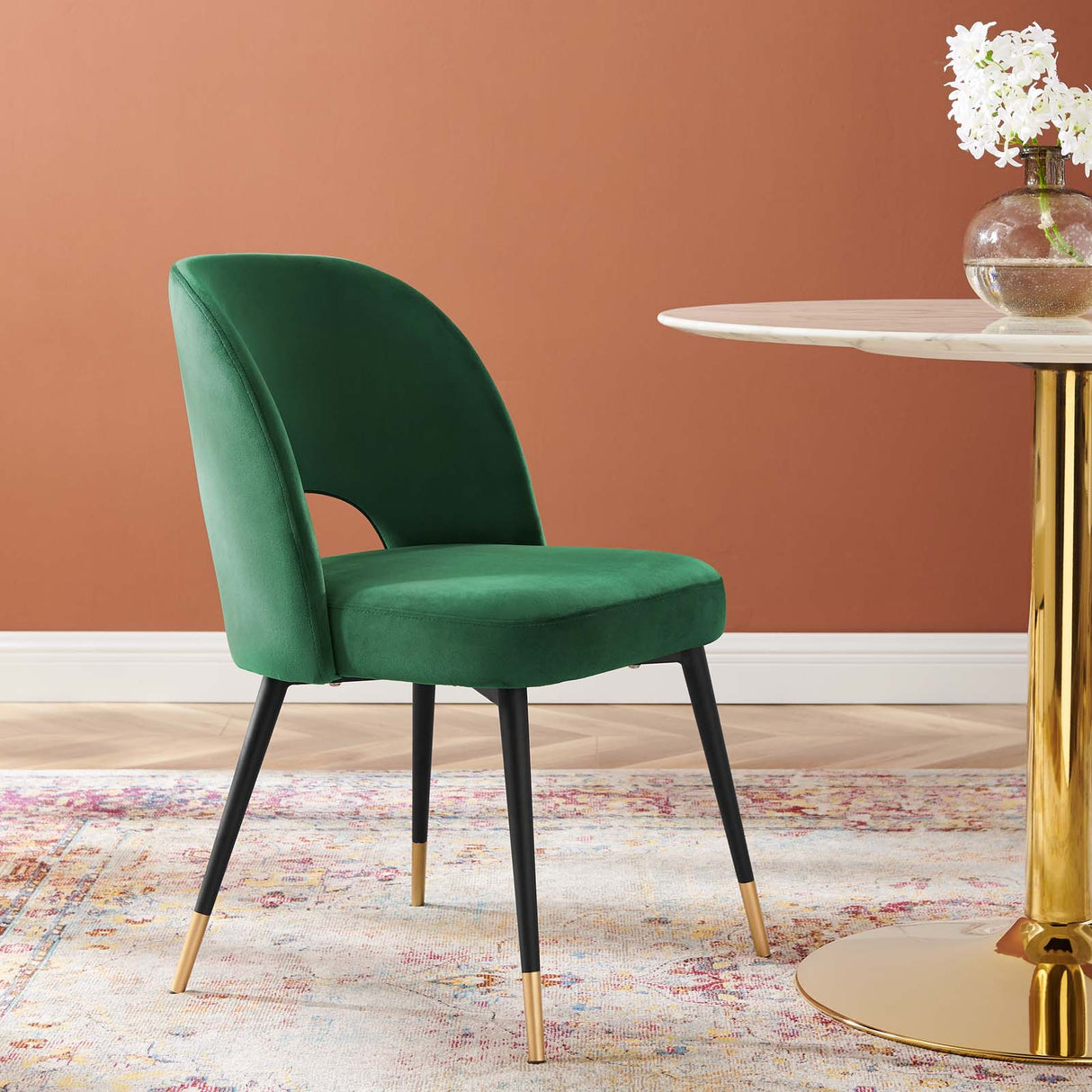 Rouse Performance Velvet Dining Side Chair