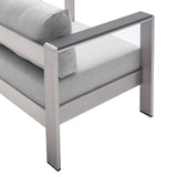 Shore Sunbrella Fabric Aluminum Outdoor Patio Armchair