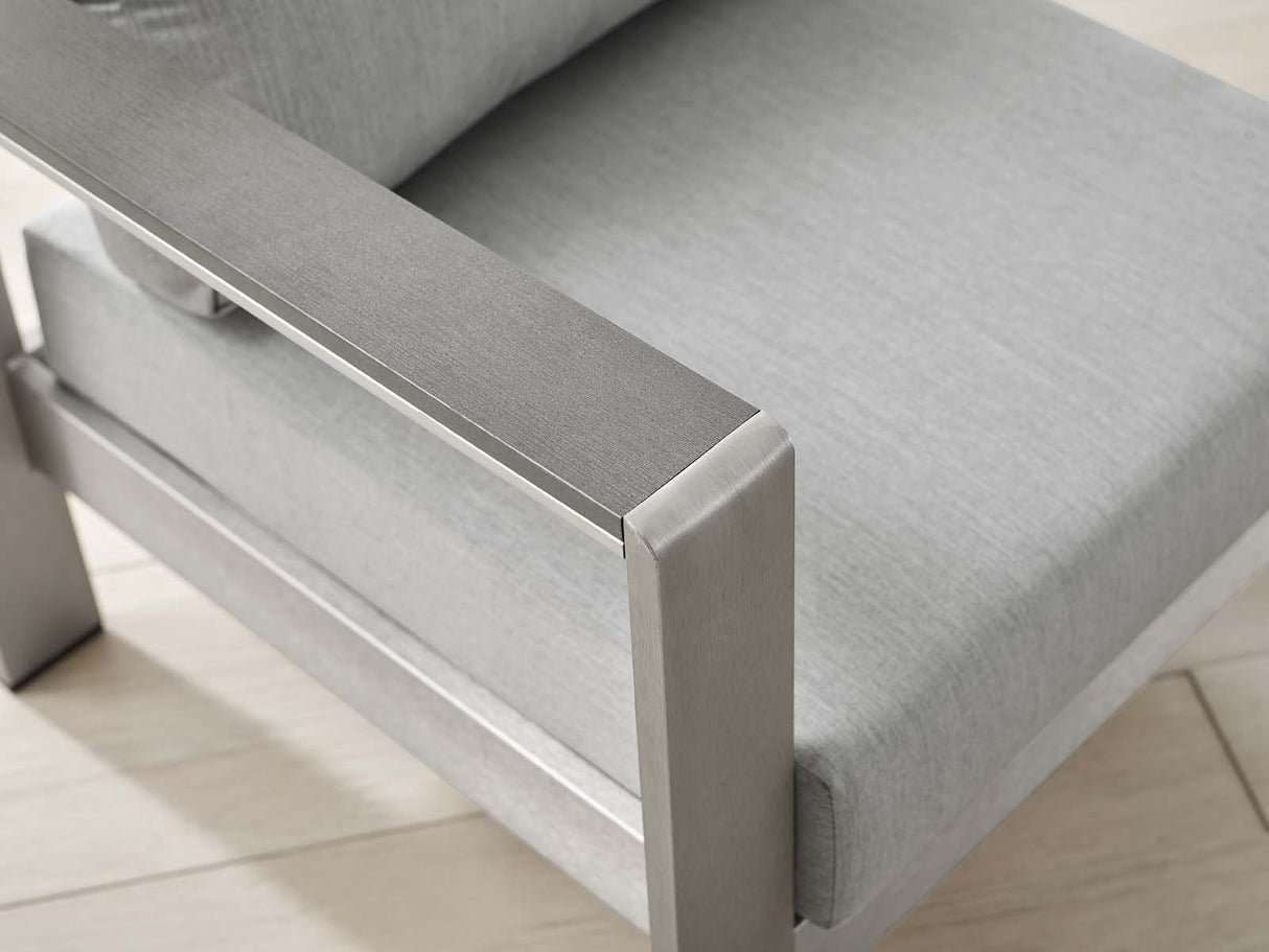 Shore Sunbrella Fabric Aluminum Outdoor Patio Armchair