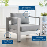 Shore Sunbrella Fabric Aluminum Outdoor Patio Armchair