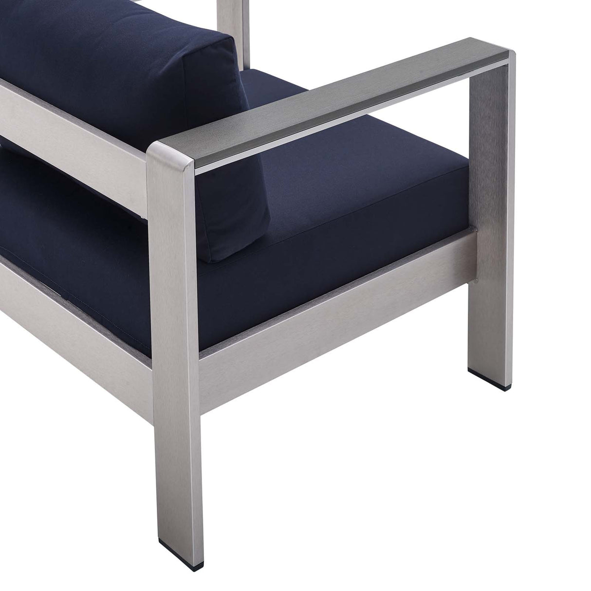 Shore Sunbrella Fabric Aluminum Outdoor Patio Armchair