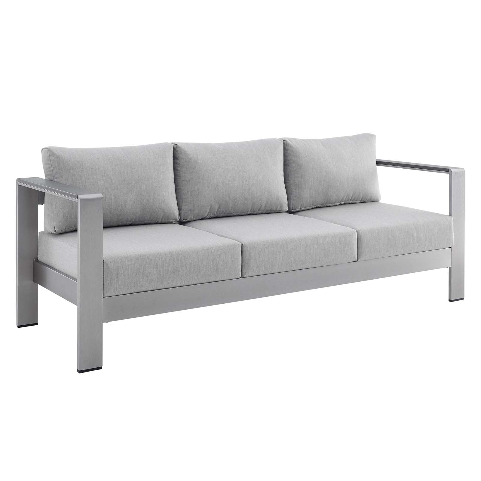 Shore Sunbrella Fabric Aluminum Outdoor Patio Sofa