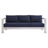 Shore Sunbrella Fabric Aluminum Outdoor Patio Sofa