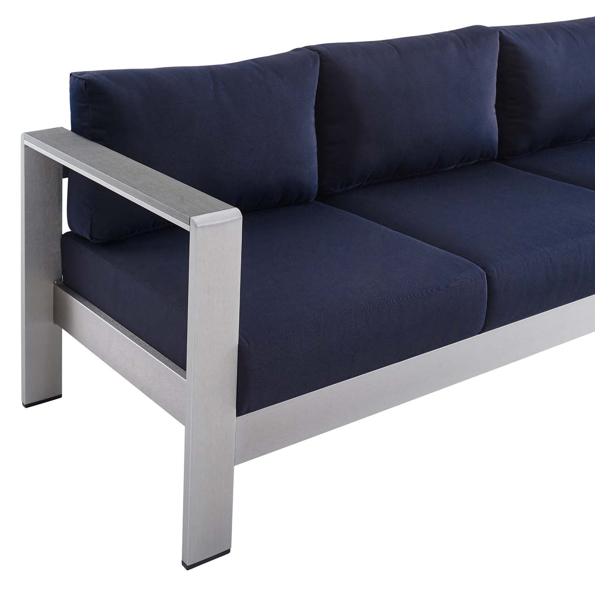 Shore Sunbrella Fabric Aluminum Outdoor Patio Sofa