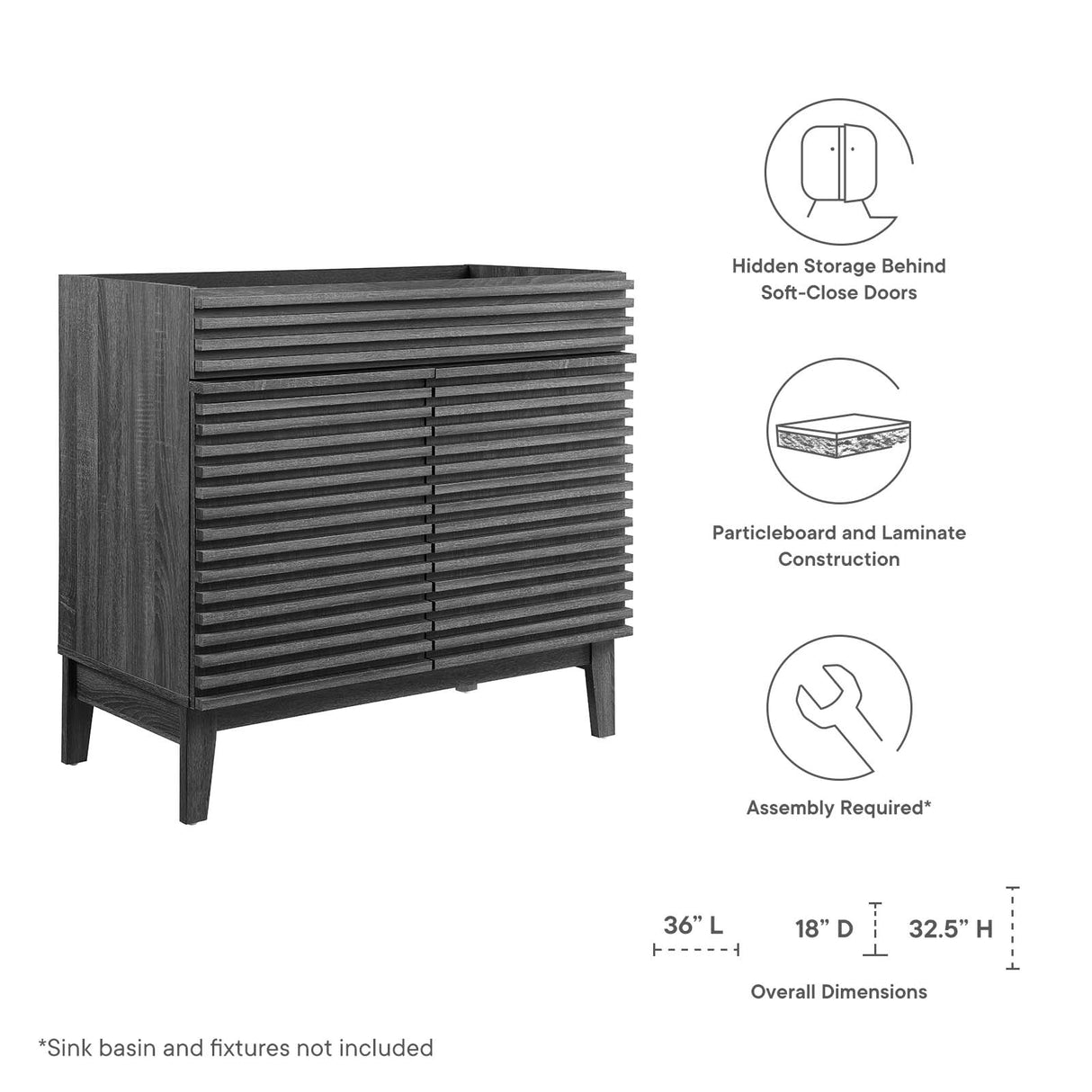 Render 36" Bathroom Vanity Cabinet