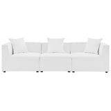 Saybrook Outdoor Patio Upholstered 3-Piece Sectional Sofa
