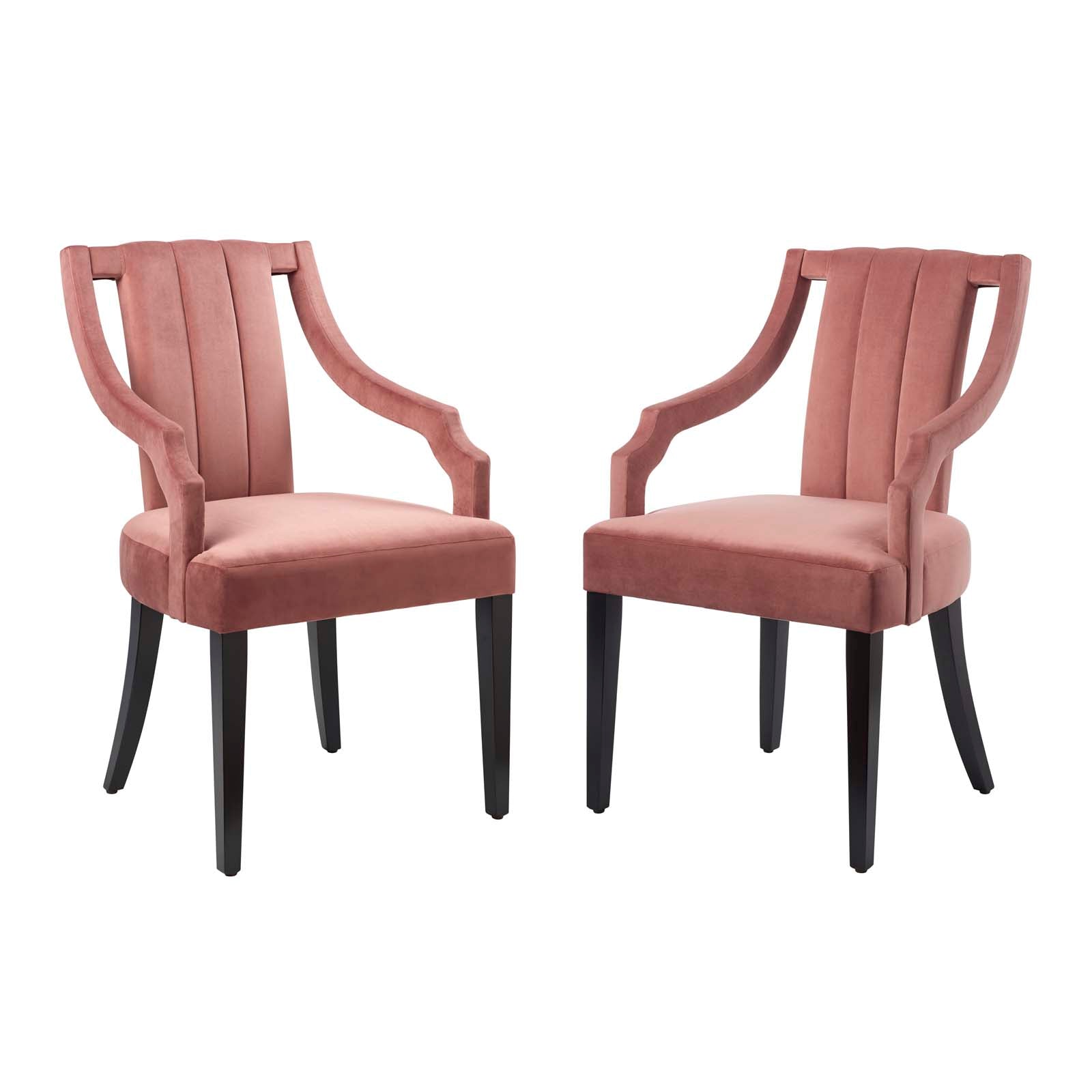 Virtue Performance Velvet Dining Chairs - Set of 2