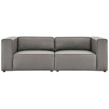 Mingle Vegan Leather 2-Piece Sectional Sofa Loveseat