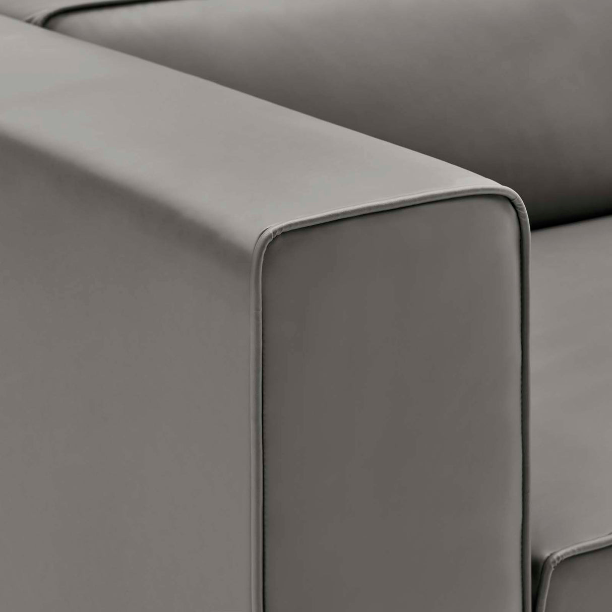 Mingle Vegan Leather 4-Piece Sectional Sofa