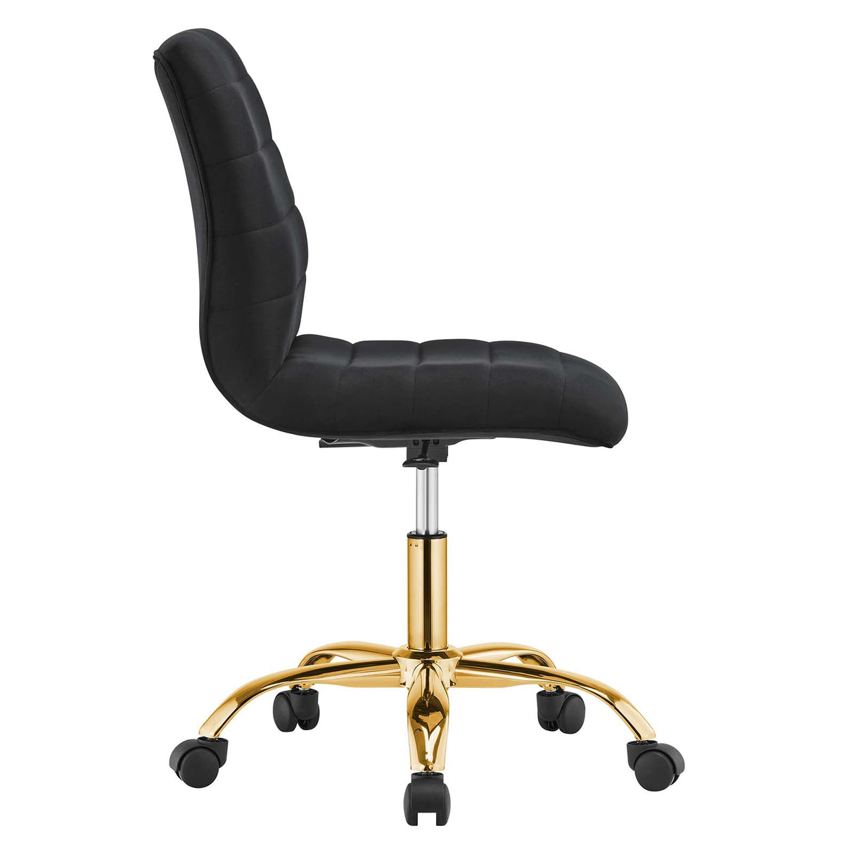 Ripple Armless Performance Velvet Office Chair