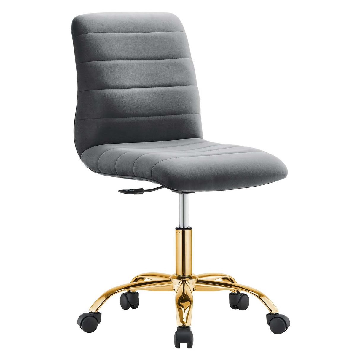 Ripple Armless Performance Velvet Office Chair