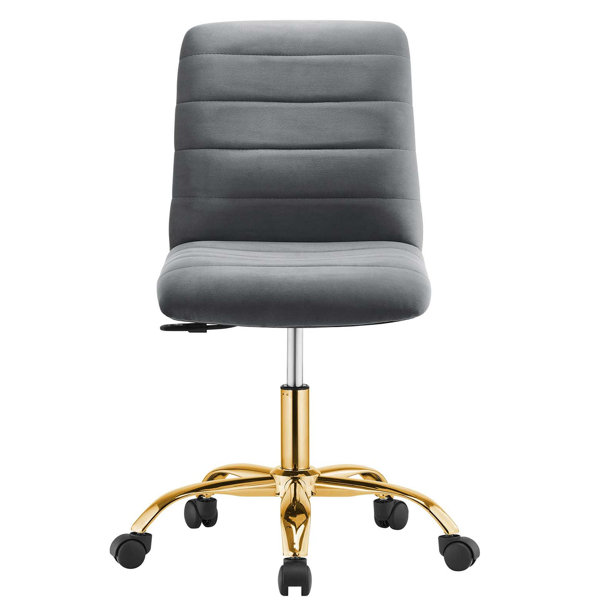 Ripple Armless Performance Velvet Office Chair