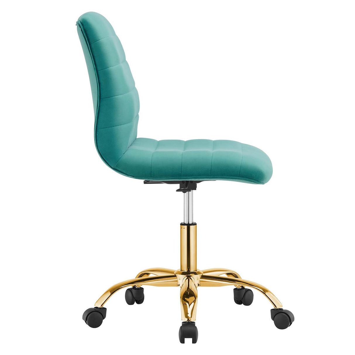 Ripple Armless Performance Velvet Office Chair