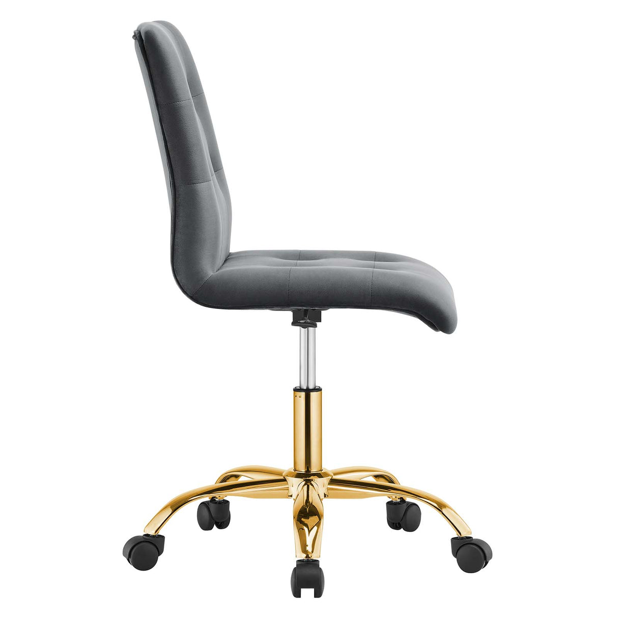 Prim Armless Performance Velvet Office Chair