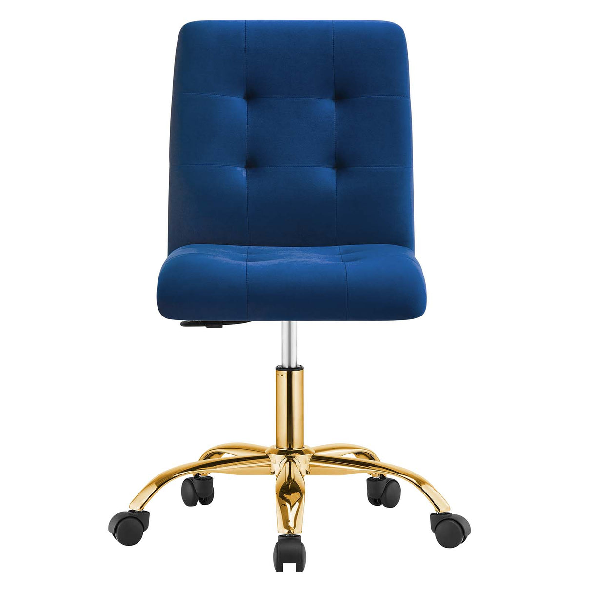 Prim Armless Performance Velvet Office Chair