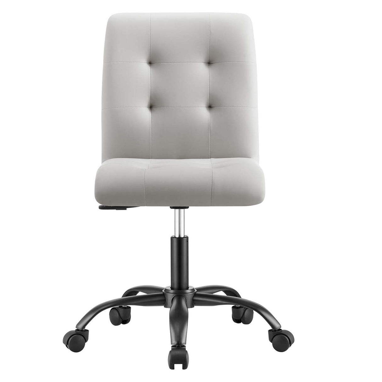 Prim Armless Vegan Leather Office Chair