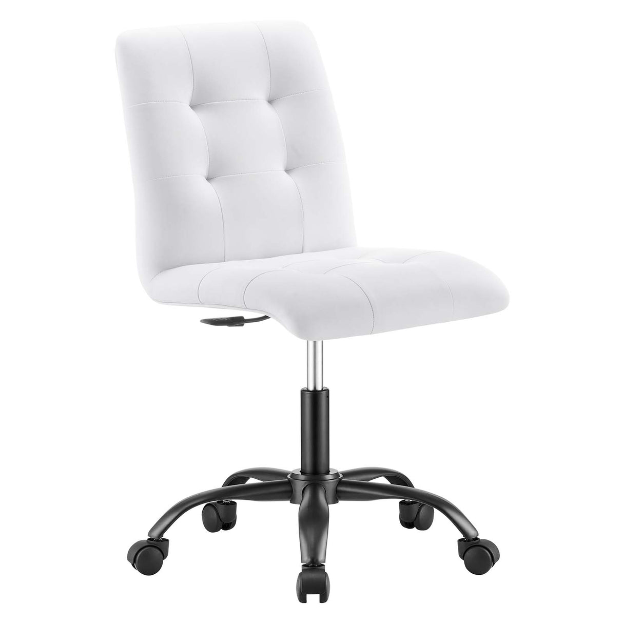 Prim Armless Vegan Leather Office Chair