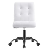 Prim Armless Vegan Leather Office Chair