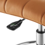 Ripple Armless Vegan Leather Drafting Chair