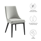 Viscount Performance Velvet Dining Chair