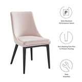 Viscount Performance Velvet Dining Chair