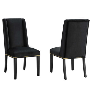 Baron Performance Velvet Dining Chairs - Set of 2