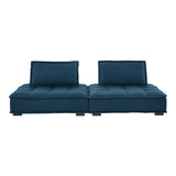 Saunter Tufted Fabric Fabric 2-Piece Loveseat