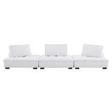 Saunter Tufted Fabric Fabric 3-Piece Sofa