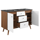 Transmit Double Sink Bathroom Vanity