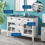 Isle 48" Double Bathroom Vanity Cabinet