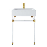 Redeem Acrylic Wall-Mount Bathroom Vanity