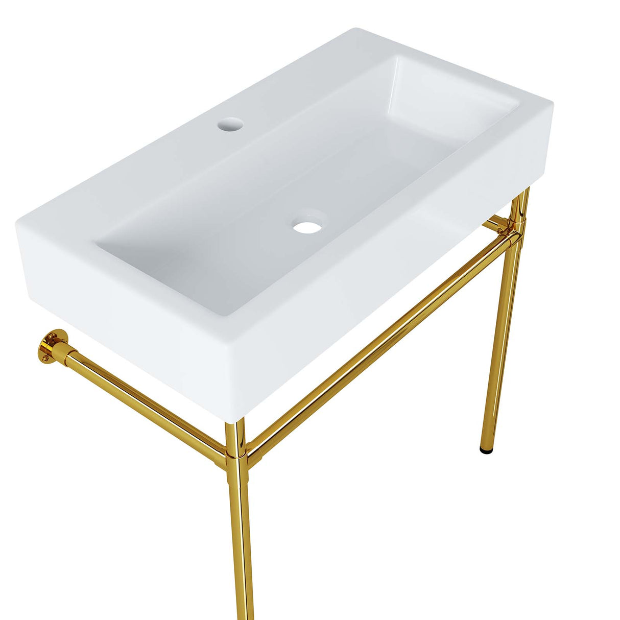 Redeem Wall-Mount Gold Stainless Steel Bathroom Vanity