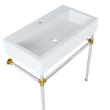 Redeem Silver Stainless Steel Wall-Mount Bathroom Vanity