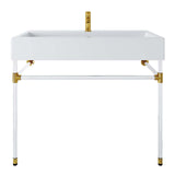 Redeem Acrylic Wall-Mount Bathroom Vanity