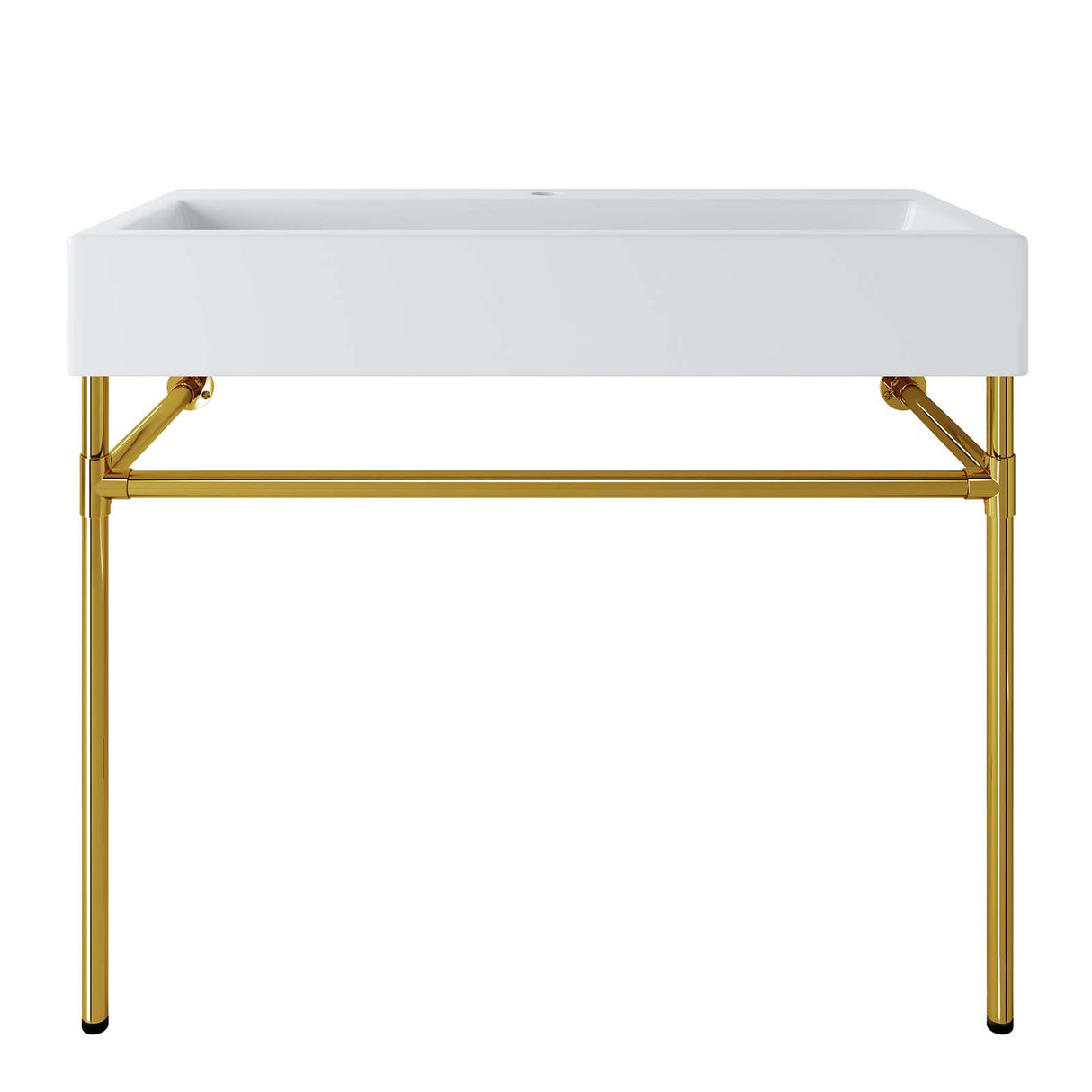 Redeem Wall-Mount Gold Stainless Steel Bathroom Vanity