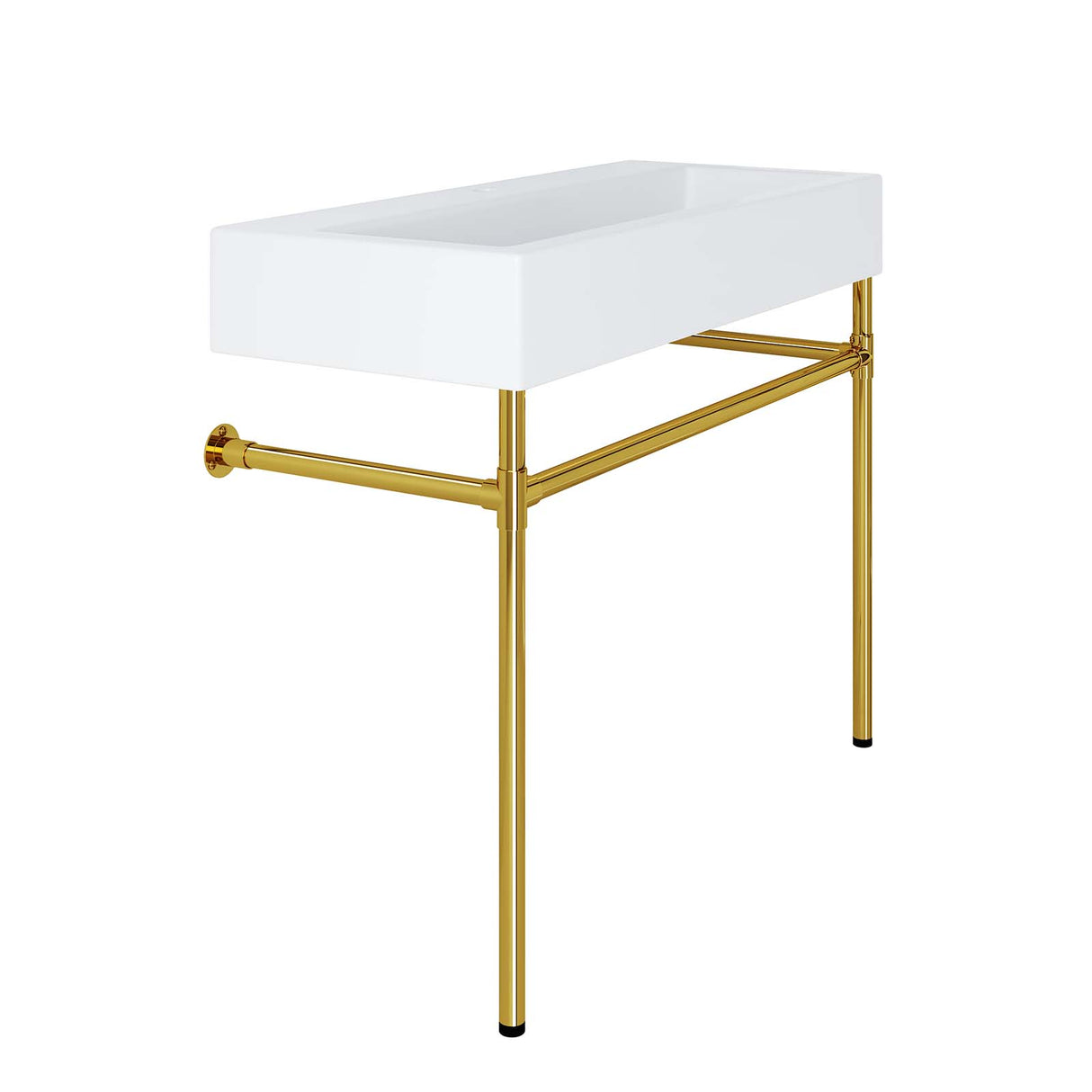 Redeem Wall-Mount Gold Stainless Steel Bathroom Vanity