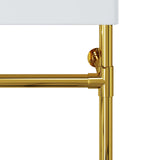 Redeem Wall-Mount Gold Stainless Steel Bathroom Vanity