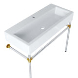 Redeem Silver Stainless Steel Wall-Mount Bathroom Vanity