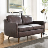 Impart Genuine Leather Loveseat