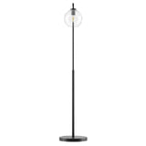 Silo Glass Globe Glass and Metal Floor Lamp