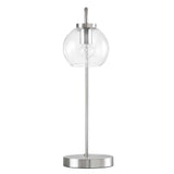 Silo Glass Globe Glass and Metal Table Lamp