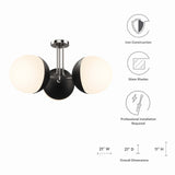 Stellar 3-Light Semi-Flush Ceiling Light