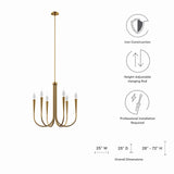 Penrose 6-Light Chandelier