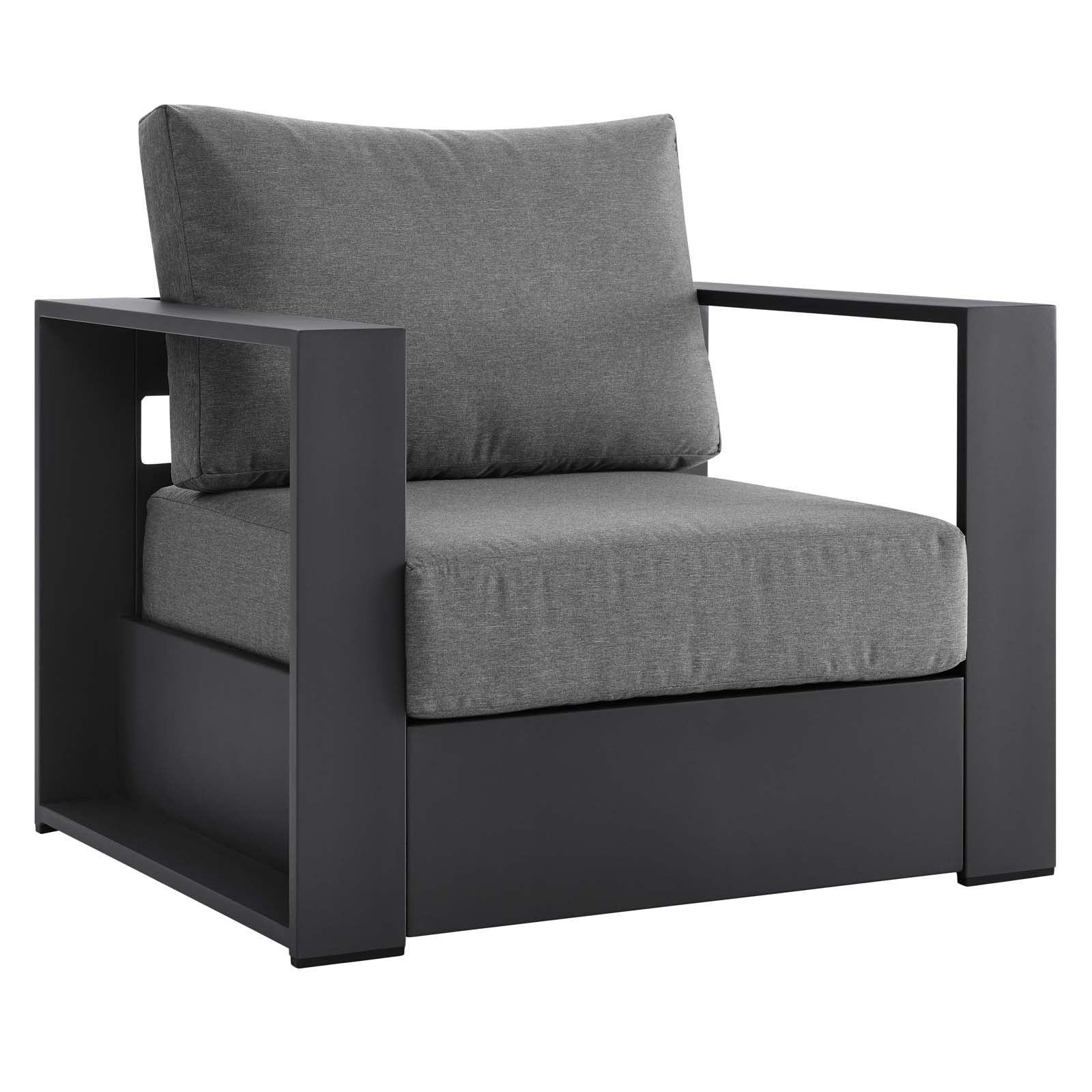 Tahoe Outdoor Patio Powder-Coated Aluminum Armchair