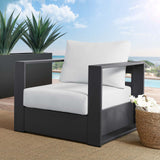 Tahoe Outdoor Patio Powder-Coated Aluminum Armchair