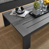 Tahoe Outdoor Patio Powder-Coated Aluminum Coffee Table