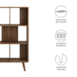 Transmit 5 Shelf Wood Grain Bookcase