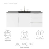 Vitality 48" Single Sink Bathroom Vanity